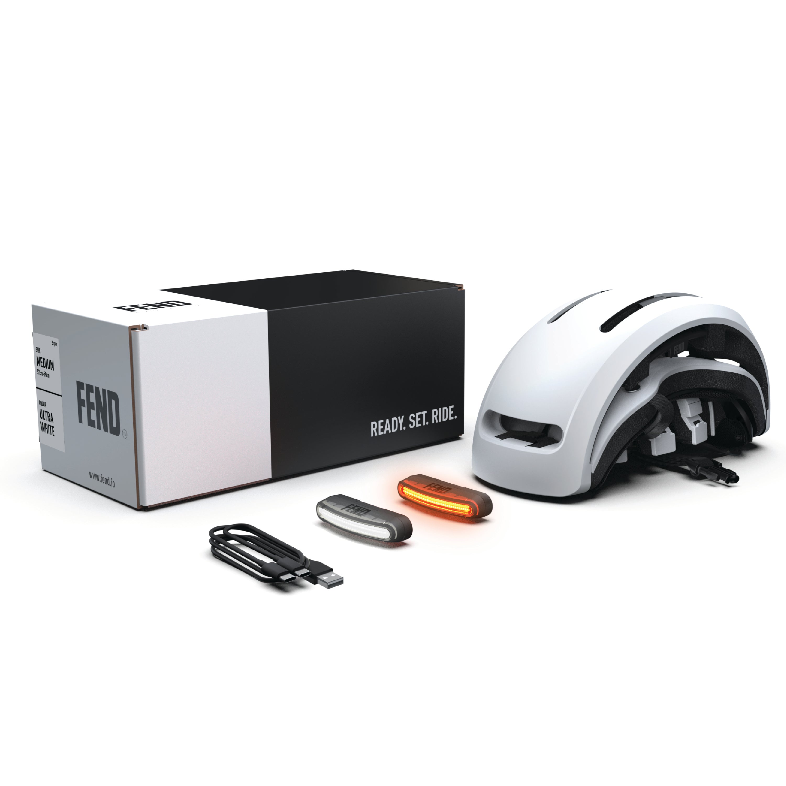 FEND Super ヘルメット+ライト